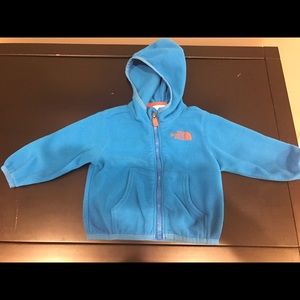 6-12 month blue fleece north face
